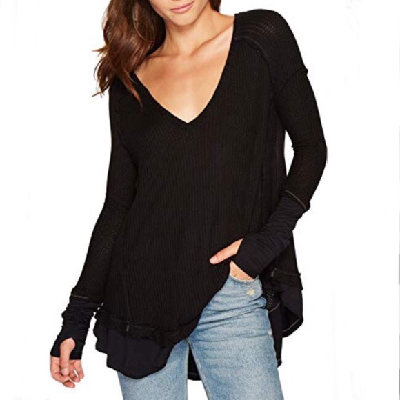 Free People Tops - Free People Laguna Oversized Thermal Size Small